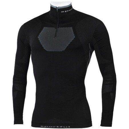Sportful 2nd Skin Thermic 250 Langermet Høy Krage T-skjorte med Zip